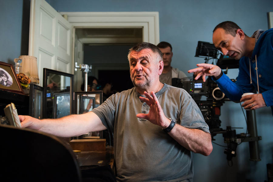 Fotografiranje na filmskom setu: režiser Rajko Grlić in direktor fotografije Branko Linta, Ustav Republike Hrvatske @ Zagreb / © Saša Huzjak / SHtudio.eu